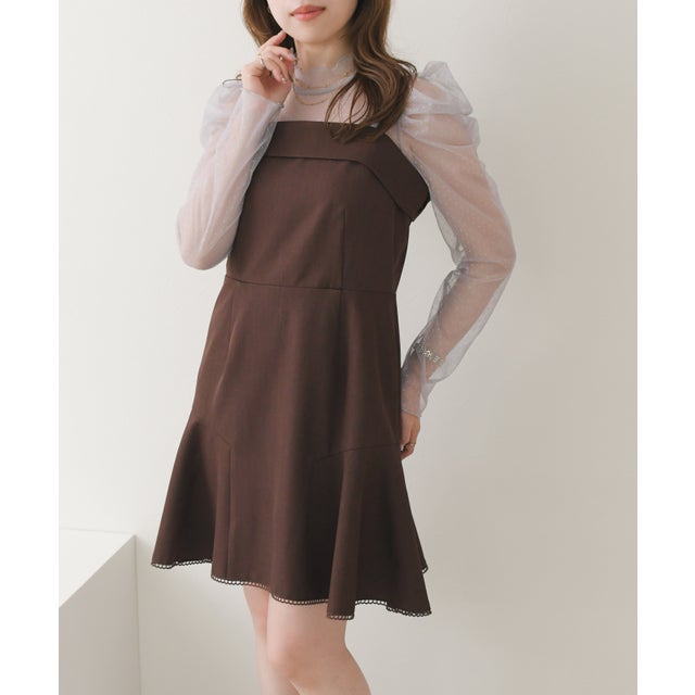 2026秋冬新作 ピコレースミニジャンスカ TT637408 （BROWN）