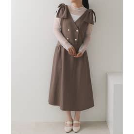 2026秋冬新作 ショルダーリボンジャンスカ TT637409 （MOCHA）
