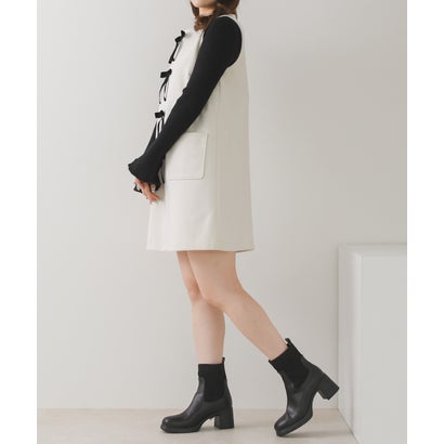 トランテアン ソン ドゥ モード 31 Sons de mode 2026秋冬新作 ベロアリボンミニジャンスカ TT637404 （OFF-WHITE）｜詳細画像