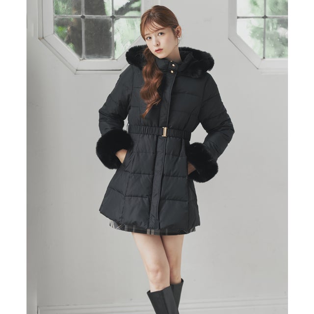 2026秋冬新作 シェイプラインロングダウン TT648602 （BLACK）