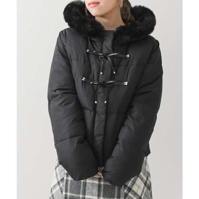 2026秋冬新作 リボンダッフルショートダウン TT648603 （BLACK）