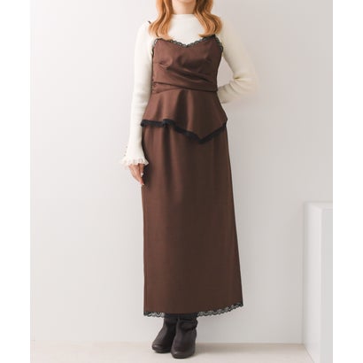 2026秋冬新作 レーストリミングセットアップ TT647402 （BROWN）｜詳細画像