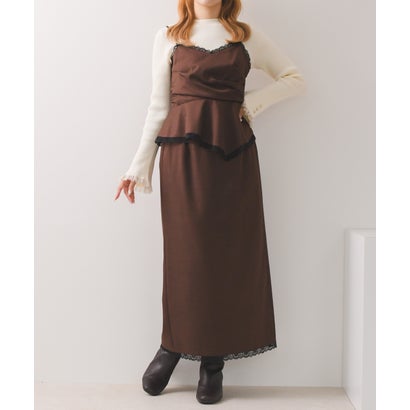 2026秋冬新作 レーストリミングセットアップ TT647402 （BROWN）｜詳細画像