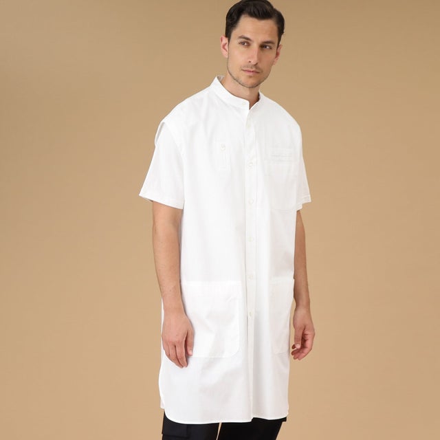 
                    ノースリーブロングシャツ （ホワイト(001)）