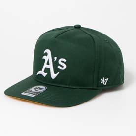 キャップ LA ヤンキース ドジャース NYY 帽子 ヒッチ 野球チーム 刺繍ロゴ メンズ レディース 野球帽 47BRAND HITCH （アスレチックス/ダークグリーン）
