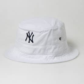 帽子 バケット ハット 紫外線対策 バケハ サファリハット メンズ レディース 野球チーム 男女兼用 BRAND BUCKET HAT （ヤンキース(ホワイト)）