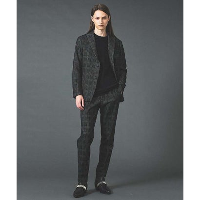 ゴーサンゴーイチプール・オム 5351 POUR LES HOMMES ジオメトリック ニットジャカード ロングスリーブ プルオーバー （ダークグリーン）｜詳細画像