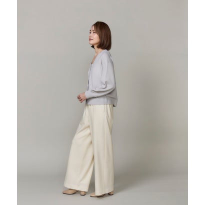 ウールジャージドロストワイドパンツ｜美シルエットと快適さを両立した万能パンツ （ネイビー）｜詳細画像