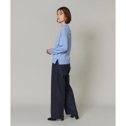《大きいサイズ》センタープレスワイドパンツ｜美しいシルエットが、いつもの着こなしを格上げ （グレー1）｜詳細画像