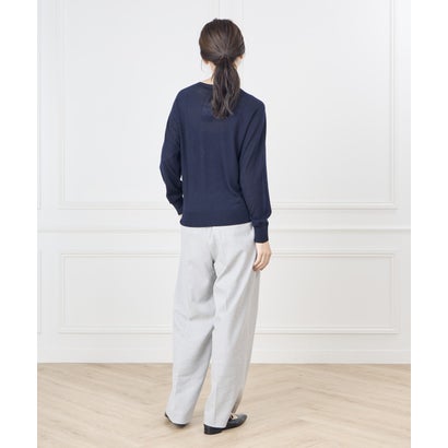 《大きいサイズ》センタープレスワイドパンツ｜美しいシルエットが、いつもの着こなしを格上げ （グレー1）｜詳細画像