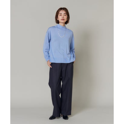 《大きいサイズ》センタープレスワイドパンツ｜美しいシルエットが、いつもの着こなしを格上げ （グレー1）｜詳細画像
