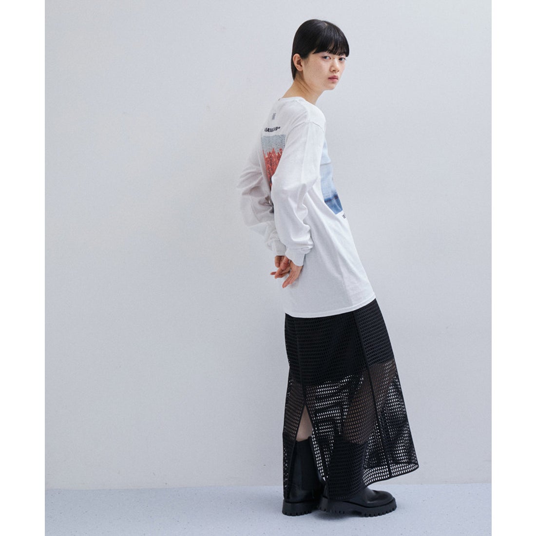 アダム エ ロペ ADAM ET ROPE' 【セットアップ対応】メッシュレース