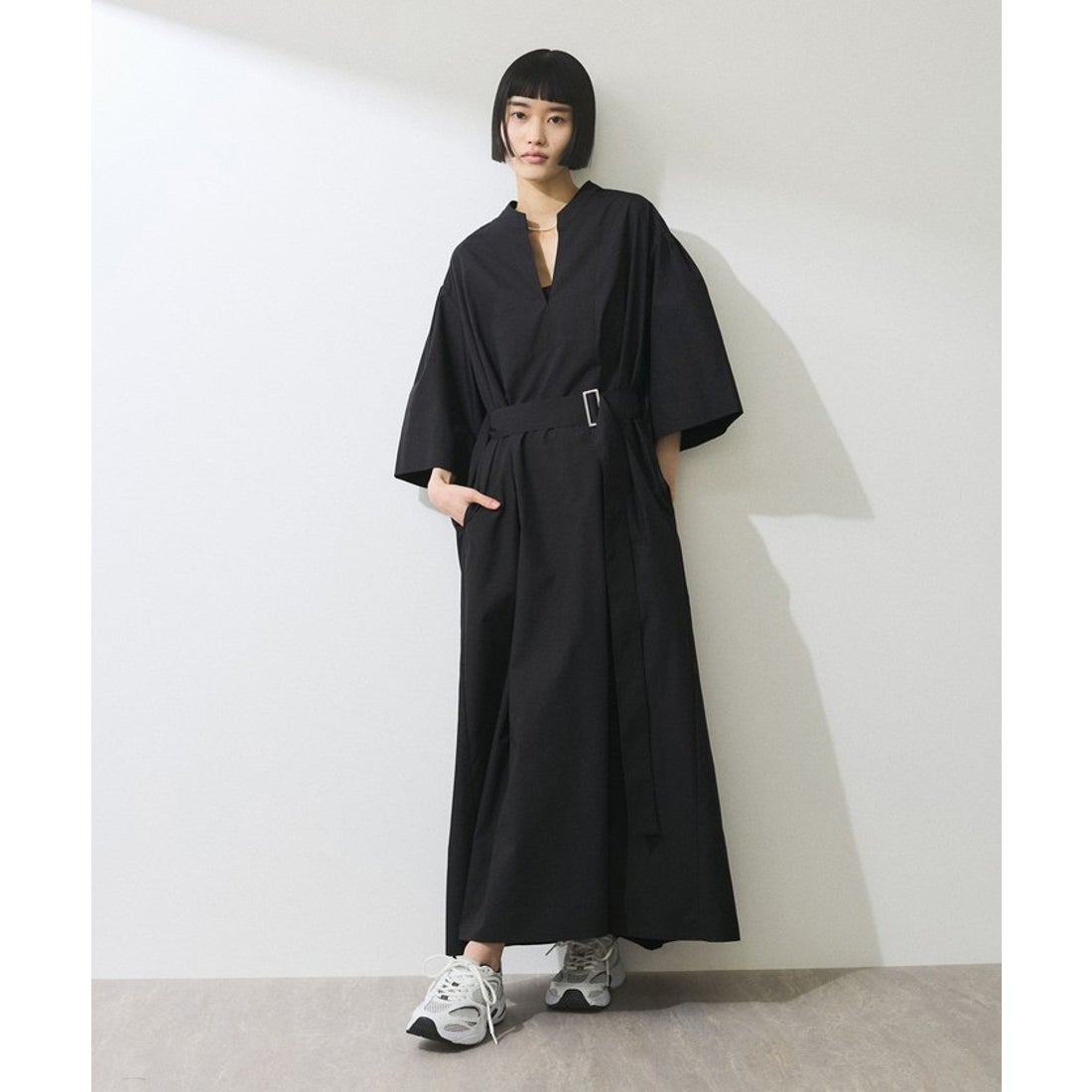 アダム エ ロペ ADAM ET ROPE' 【WEB限定】2WAYベルトAラインシャツ