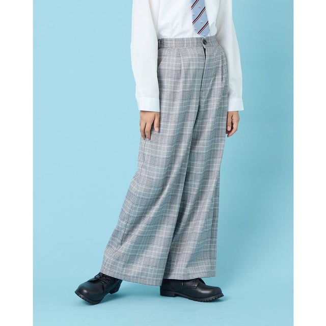 ワイドパンツ （ライトグレー）