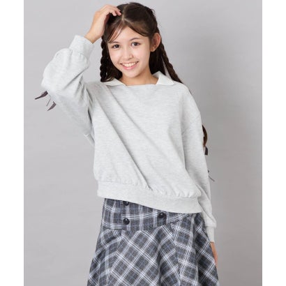 [WEB]ソデリボントレーナー （アイボリー）｜詳細画像