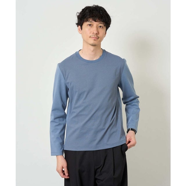 クリアワッフルキリカエスマートTシャツ （ライトブルー）