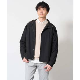 ウラメッシュナイロンストレッチスタンドブルゾン （ブラック）