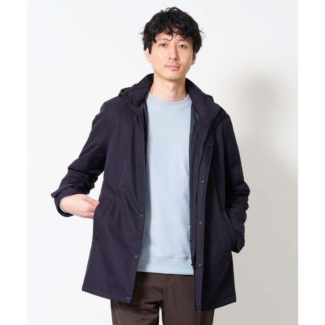 SORONAナカワタデタッチャブルフードブルゾン （ネイビー）