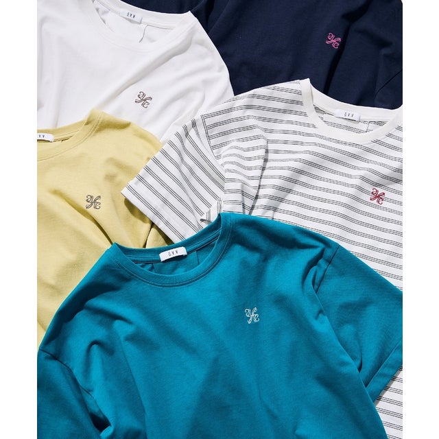 オトナノクロップドシシュウTシャツ （アイボリー）