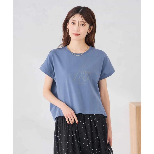 フォルムロゴTシャツ （ブルー）