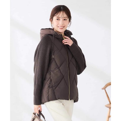 キルトニットドッキングジャケット （アイボリー）｜詳細画像