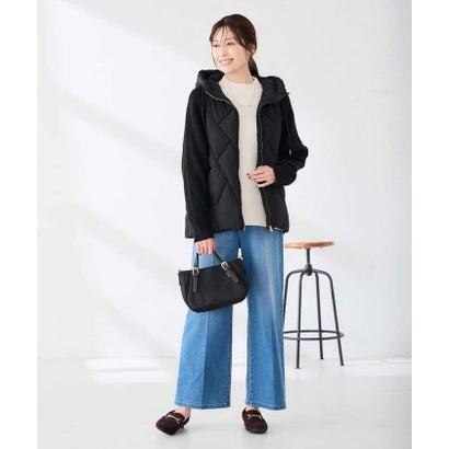 キルトニットドッキングジャケット （アイボリー）｜詳細画像