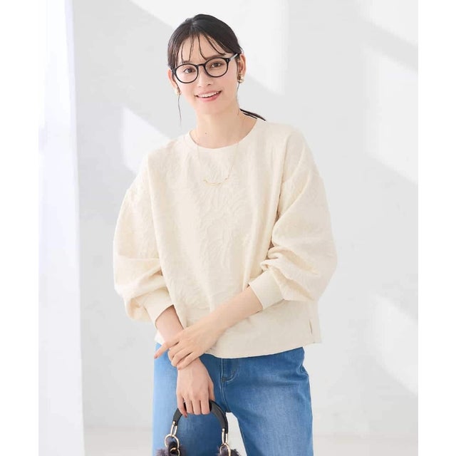 フクレジャガードトップス （アイボリー）