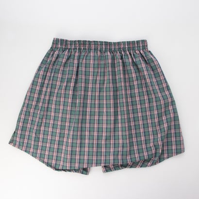 AQ裏打トランクス/26S/チェックD 【返品不可商品】 （グリーン）｜詳細画像