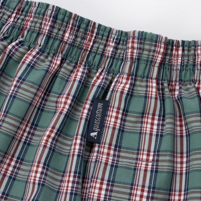 AQ裏打トランクス/26S/チェックD 【返品不可商品】 （グリーン）｜詳細画像