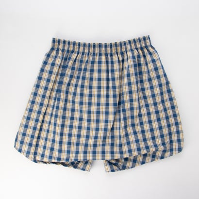 AQ裏打トランクス/26S/チェックD 【返品不可商品】 （ブルー）｜詳細画像