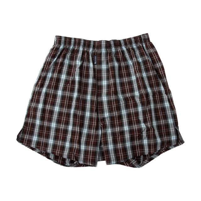 AQ裏打トランクス/26AW/チェックD （ブルー）
