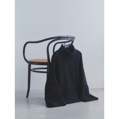 【尾州】Double Melton Standcollar Short Coat （ブラック）｜詳細画像