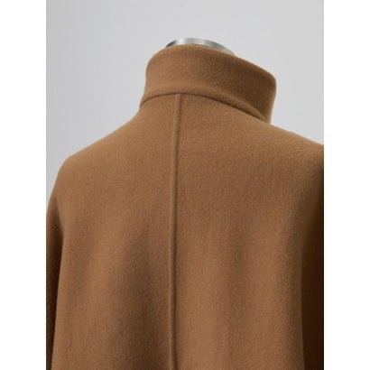 【尾州】Double Melton Standcollar Short Coat （ブラック）｜詳細画像