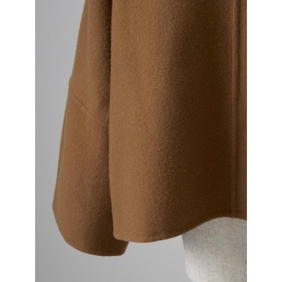 【尾州】Double Melton Standcollar Short Coat （ブラック）｜詳細画像