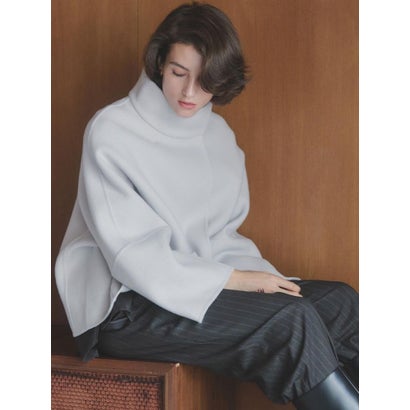 【尾州】Double Melton Standcollar Short Coat （ブラック）｜詳細画像