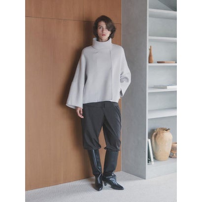 【尾州】Double Melton Standcollar Short Coat （ブラック）｜詳細画像