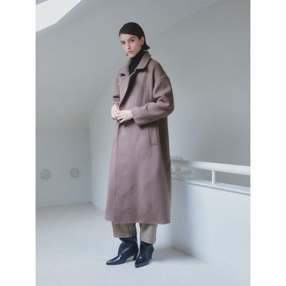 【尾州】Merino Wool Long Coat （モカ）｜詳細画像