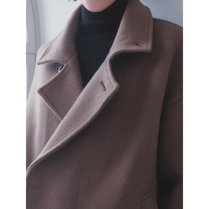 【尾州】Merino Wool Long Coat （モカ）｜詳細画像