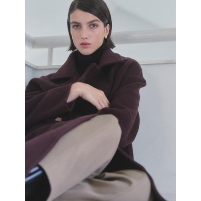 【尾州】Merino Wool Long Coat （モカ）｜詳細画像