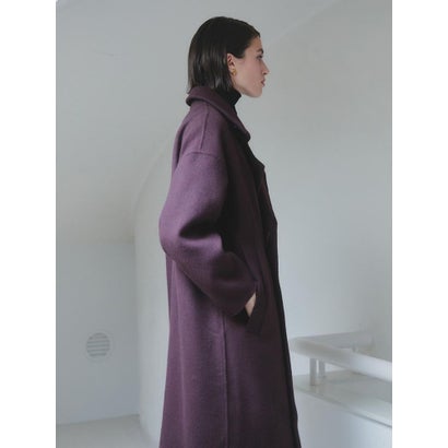 【尾州】Merino Wool Long Coat （ダークブラウン）｜詳細画像