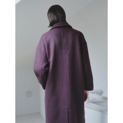 【尾州】Merino Wool Long Coat （ダークブラウン）｜詳細画像