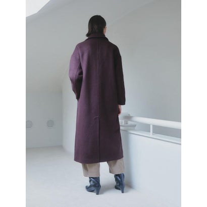 【尾州】Merino Wool Long Coat （ダークブラウン）｜詳細画像