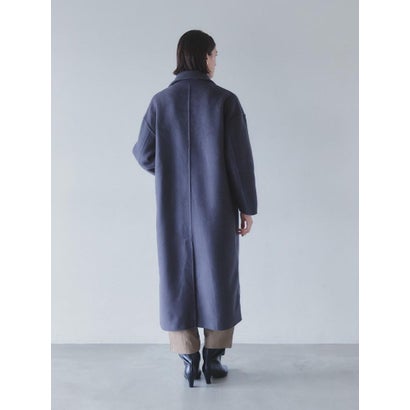 【尾州】Merino Wool Long Coat （ダークブラウン）｜詳細画像