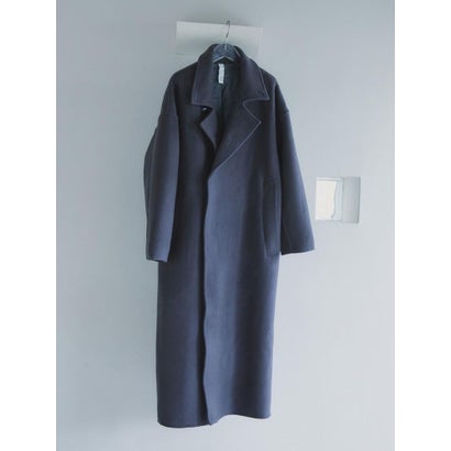 【尾州】Merino Wool Long Coat （ダークブラウン）｜詳細画像