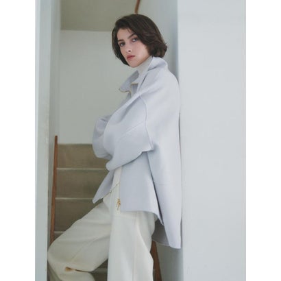 【尾州】Double Melton Zip Coat （キャメル）｜詳細画像