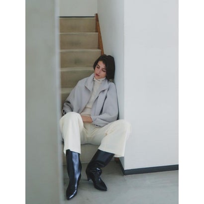 【尾州】Double Melton Zip Coat （キャメル）｜詳細画像
