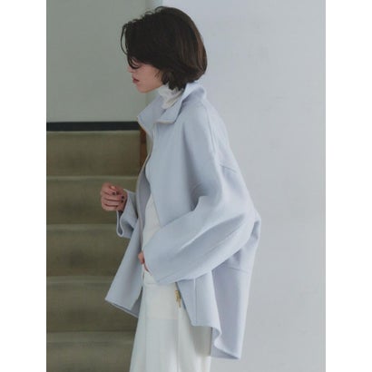 【尾州】Double Melton Zip Coat （キャメル）｜詳細画像