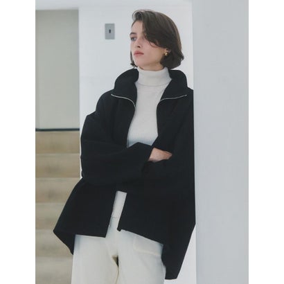 【尾州】Double Melton Zip Coat （キャメル）｜詳細画像