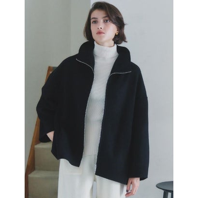 【尾州】Double Melton Zip Coat （キャメル）｜詳細画像