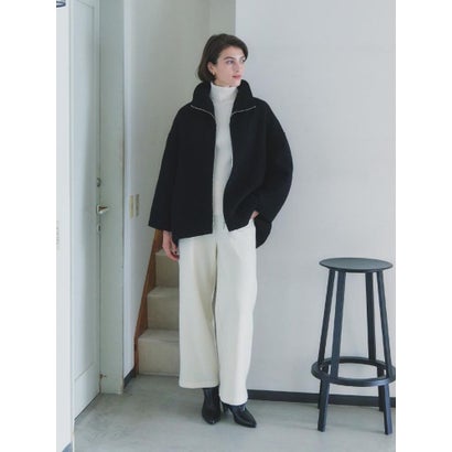 【尾州】Double Melton Zip Coat （キャメル）｜詳細画像